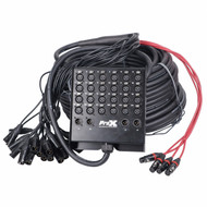 ProX XC-SB244XLR150 Stage Recording Snake 24 XLR-F Return Box for Live Audio