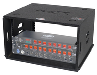 ProX XS-BLAQ6U14 6U Vertical Amp Rack Case 14 Deep Polyurea Coated Black