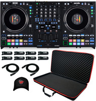 RANE PERFORMER 4-CHANNEL MOTORIZED DJ CONTROLLER + XB-DJCXL SOFT CASE + ACCESSORIES