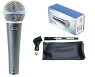 Shure BETA 58A Professional Studio Supercardioid Dynamic Vocal Mic Microphone
