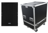 RCF TTS 18-A MK2 Active Subwoofer 3400W + ProX XS-SP292922W SUB 8004-AS / SUB 9004-AS 29x29x22 Case