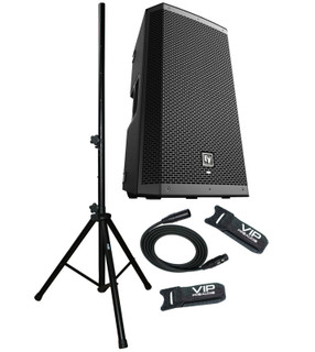 Electro-Voice ZLX-12P G2 Active DJ 1000 Watts PA Bluetooth Speaker Stand & Cable