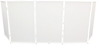 ProX XF-5X3048W, Aluminum 5 Panel - White Frame DJ Facade, W-SS Quick Release, with Black & White Scrims