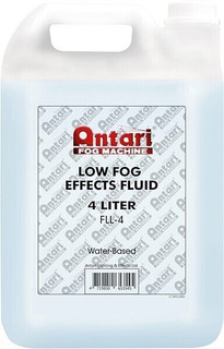 Antari FLL-4 Low Lying Fog Fluid - 1 Gallon, Odorless, blue Formula