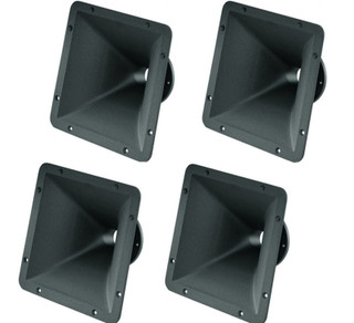 4x B&C ME90 1.4" Throat Entry, Constant Directivity Horn 80° x 60° Nominal Coverage Bolt-On Waveguide
