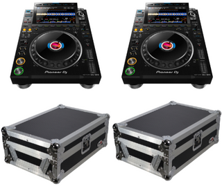 2X Pioneer CDJ-3000 RekordBox DJ Multi Player + 2X ProX XS-CD Large Format CD-Media Player Case