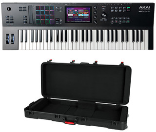 Akai Professional MPC Key 61 Synthesizer, Keyboard Sampler and Sequencer + Gator GTSA-KEY61 Case
