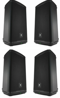 4x JBL EON712 speakers DJ PA setup