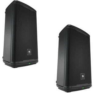 JBL EON712 pair 12" PA speaker angle with Bluetooth