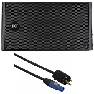 RCF HDL 10-A Active Line Array 1400W Amplified DJ / Club PA Speaker + RCF MED-PCB-SJ14-8FT Neutrik Cable (MINT)