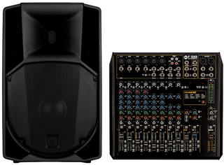 RCF ART 735-A MK5 15" 2-Way Powered Speaker 1400W w/ DSP + RCF F 12XR 12-CH Mixing Console w/ Multi-FX DSP