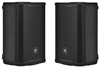 2x JBL PRX908 angle powered PA speaker