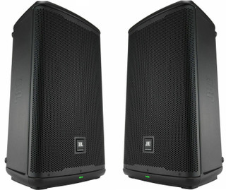 2x JBL EON712 12" Powered PA Portable DJ Speaker w/ Bluetooth DSP 1300 Watt MINT