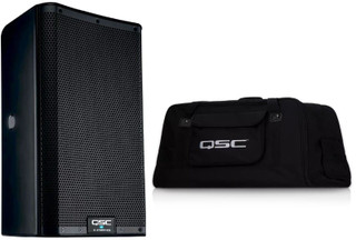 QSC K12.2 Active DJ 2000W Amplified 2-Way Portable PA Speaker MINT +QSC Tote Bag