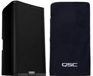 QSC K12.2 Active DJ 2000W Amplified 2-Way Portable PA Speaker + QSC COVER