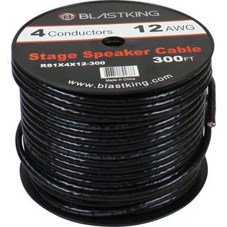 Blastking RS1X4X12 stage speaker cable
