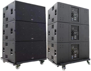 Admark AD-728S stacked subwoofers