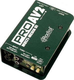 RADIAL ProAV2 DI box top view