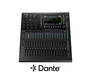 Allen & Heath Qu-5D mixer with Dante logo