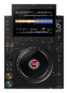 AlphaTheta CDJ-3000X DJ player top view.