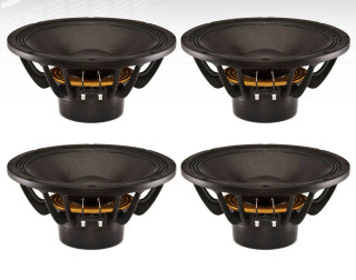 Four pack B&C 12NDL88 8-Ohm Neodymium pro audio woofer