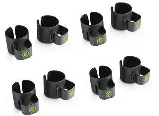 4x Gravity GSACC35B cable clip stand mount pack