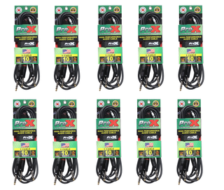 ProX XC-SYS10 10PCS TRS Audio Cable Front