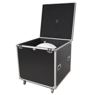 ProX XS-CMB24 24" Mirror Ball Flight Road Case with wheels and Stay open hinge door