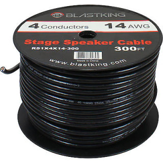 Blastking RS1X4X14-300 4-Conductor Speaker Cable