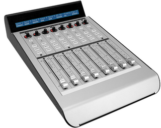 Mackie MCU XT Pro faders mixer angle