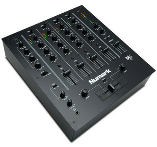 Numark M6 USB 4-Channel USB DJ Mixer For Use w/ DJ Turntables & CD players (MINT) Black