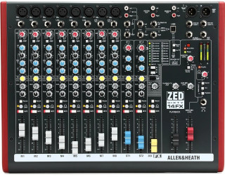 Allen & Heath ZED60-14FX 14-channel Mixer with USB Audio Interface & Effects (MINT)