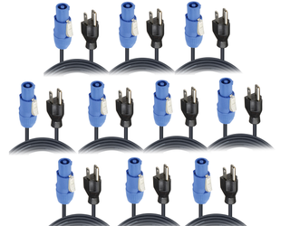 NEMA 5-15 to Edison blue cable