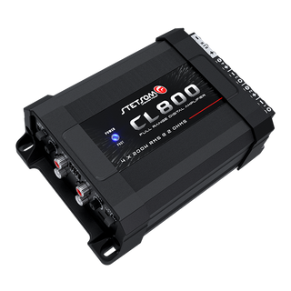 Stetsom 4 channel amp angle view