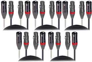 3ft XLR male female audio cable