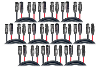 6ft DMX combo link cables 10 pack