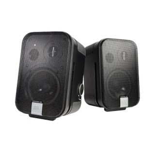 JBL C2PS pair angle Powered monitors view