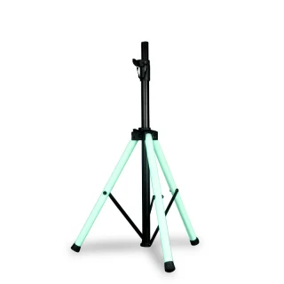 Tripod stand with glowing light legs.