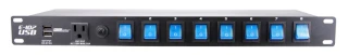 Rack mountable E-107USB power center.