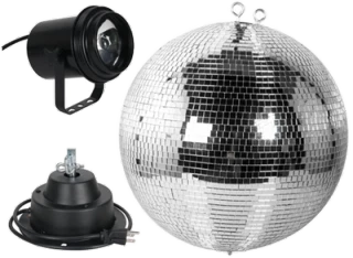 ADJ M600EL mirror ball set.
