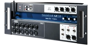 Soundcraft Ui16 digital mixer angle view