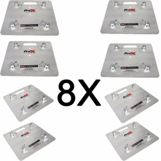 8X ProX XT-BP1616A 16" X 16" Aluminum Base Plate w/ connectors 10mm 9lbs