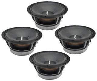 4x PRV Audio 8MR600X 8" X-treme Midrange Loud Speaker 600 Watts 8-Ohms (FOUR)