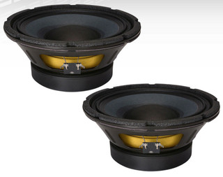 2x Eminence DELTA-10A 10" Mid-Bass Woofer 700W Midrange 8-Ohm Replacement Speaker