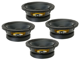 4x Eminence ALPHA-6C Mid-Range CAr Audio Speaker 200W Mid-Bass PA Woofer 8-Ohms.