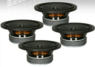 4x B&C 6PEV13 6-1/2" Midrange 240W 6.5" Replacement Speaker Woofer 8-Ohm (FOUR)