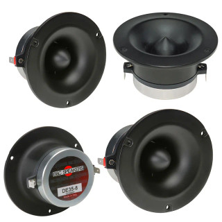Four B&C DE35 high-frequency drivers.