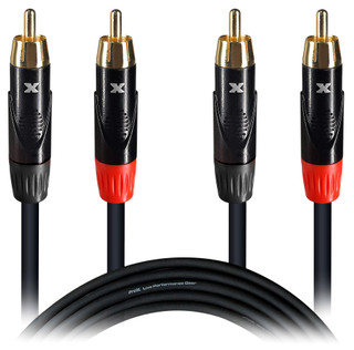 ProX XC-DRCA5 5 Ft. High Performance RCA Male to RCA Male Balanced Audio Cable ProX XC-DRCA5 5 Ft. High Performance RCA Male to RCA Male Balanced Audio Cable