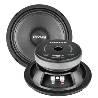 2x PRV Audio 6MB200 V2 6" MID-BASS 200W Car Audio LOUDSPEAKER 8-Ohm 6MB200V2