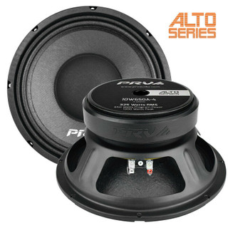 2x PRV Audio 10W650A-4 Alto Series Midrange/Midbass 10" Replacement Woofer 4-Ohm